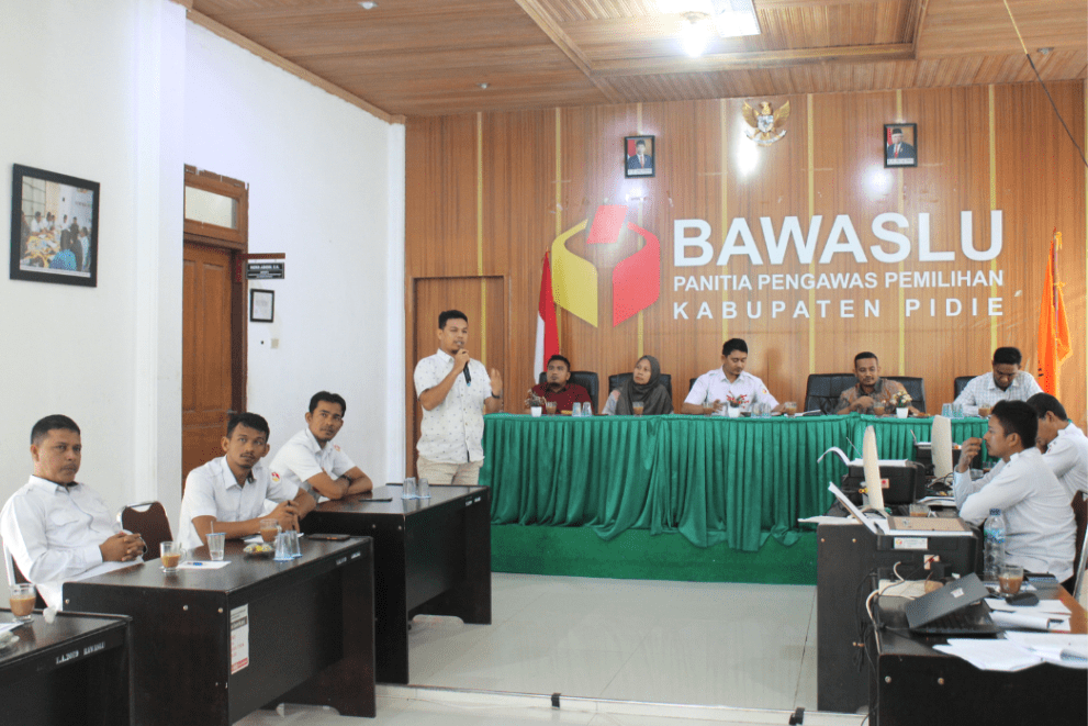 Demi Meningkatkan Kapasitas kehumasan Panwaslih Pidie adakan kegiatan Pengelolaan Kehumasan