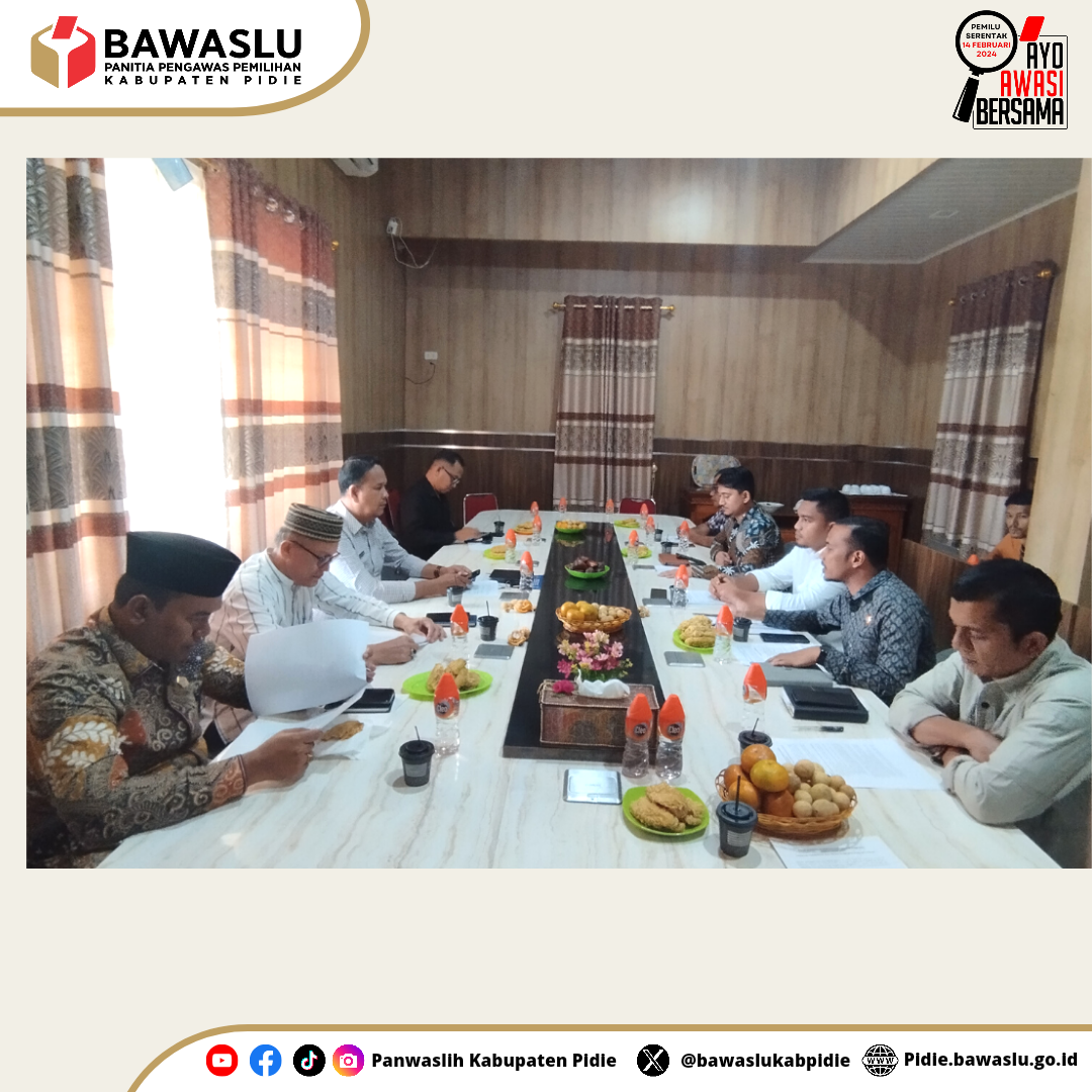 Panwaslih Pidie adakan Rakor dengan stakeholder