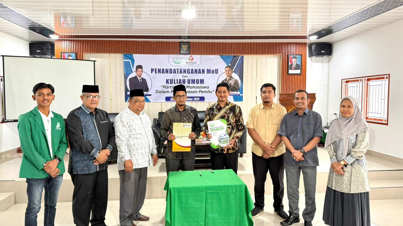 Penandatanganan MoU Panwaslih Kabupaten Pidie dengan STIS Al-Hilal Sigli [30 Oktober 2025]
