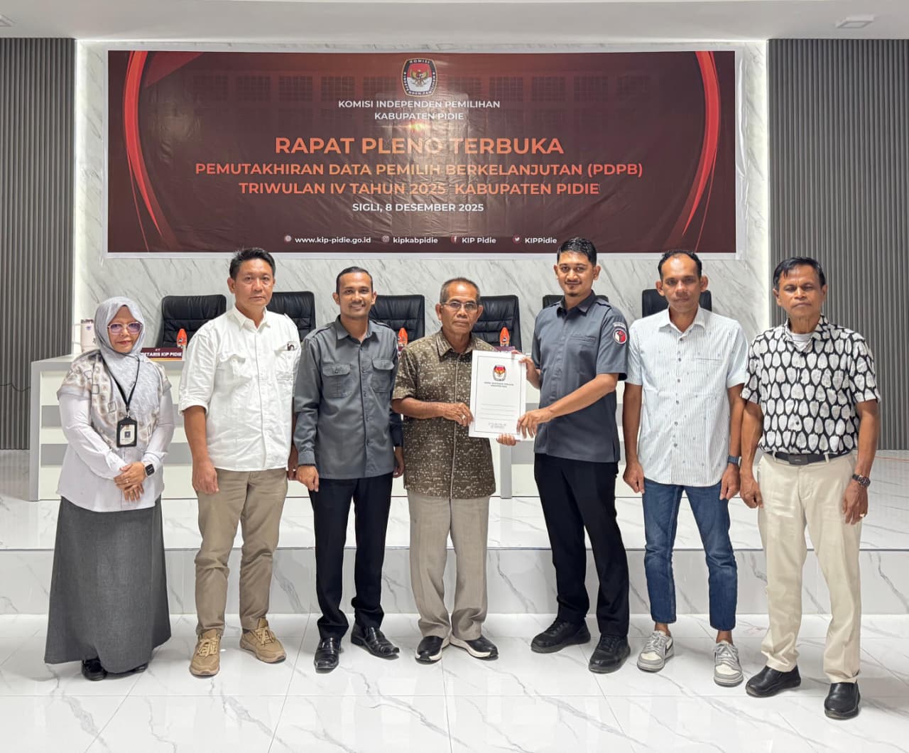 Dokumentasi Rapat Pleno Terbuka PDPB Triwulan IV tahun 2025 