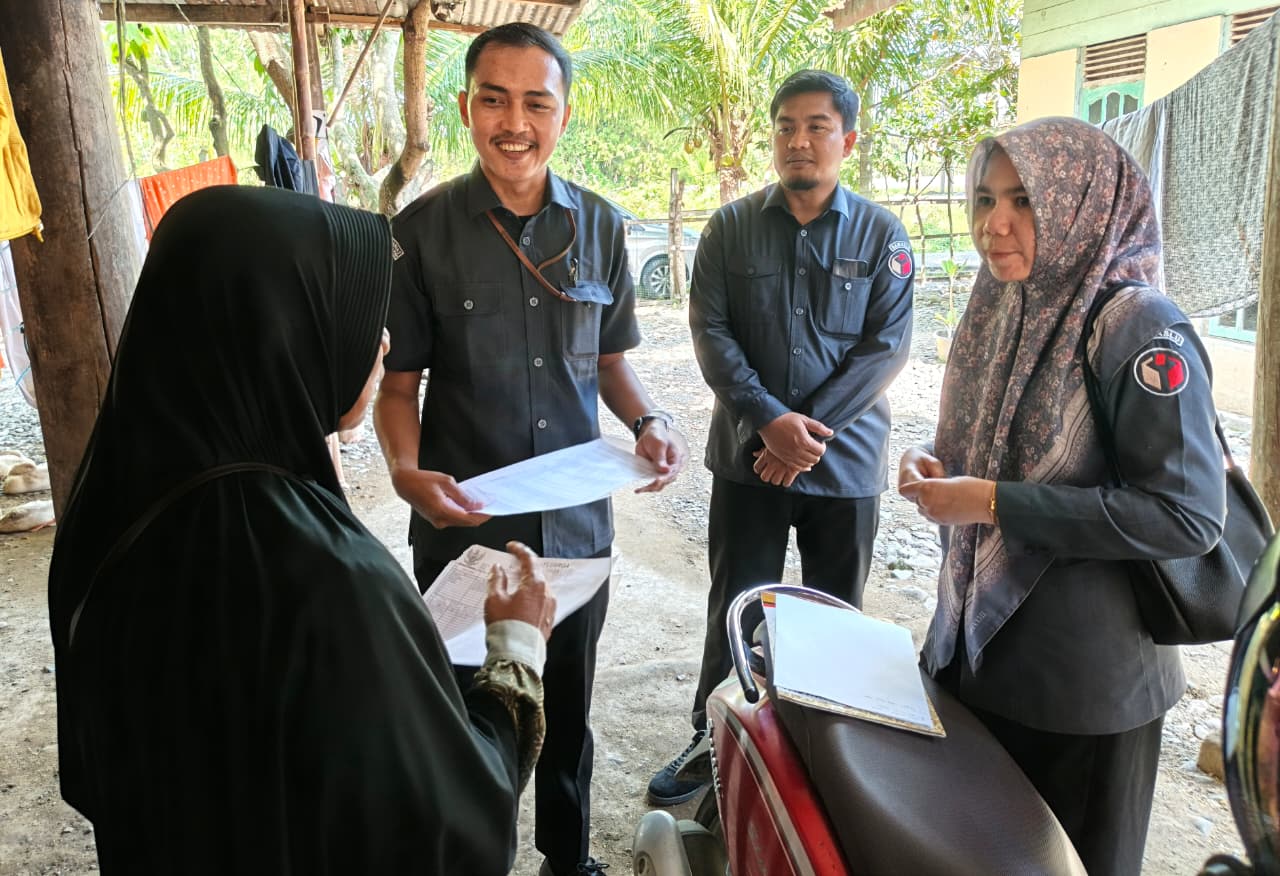 Bawaslu Kabupaten Pidie Melaksanakan Uji Petik di Kecamatan Mutiara