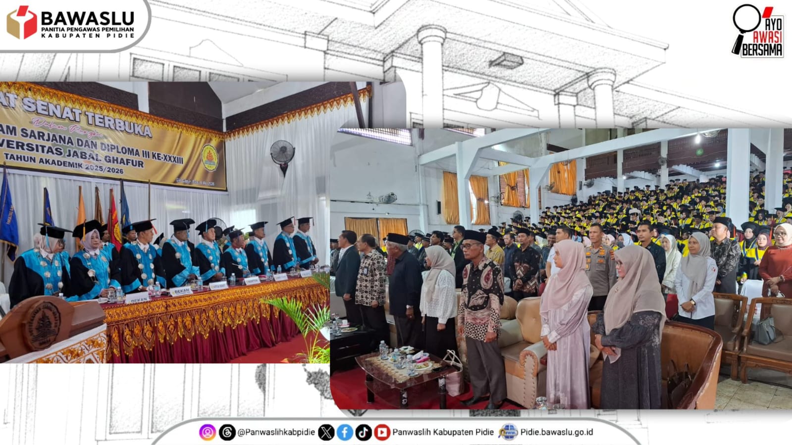 dokumentasi Nelliyana menghadiri wisuda Unigha