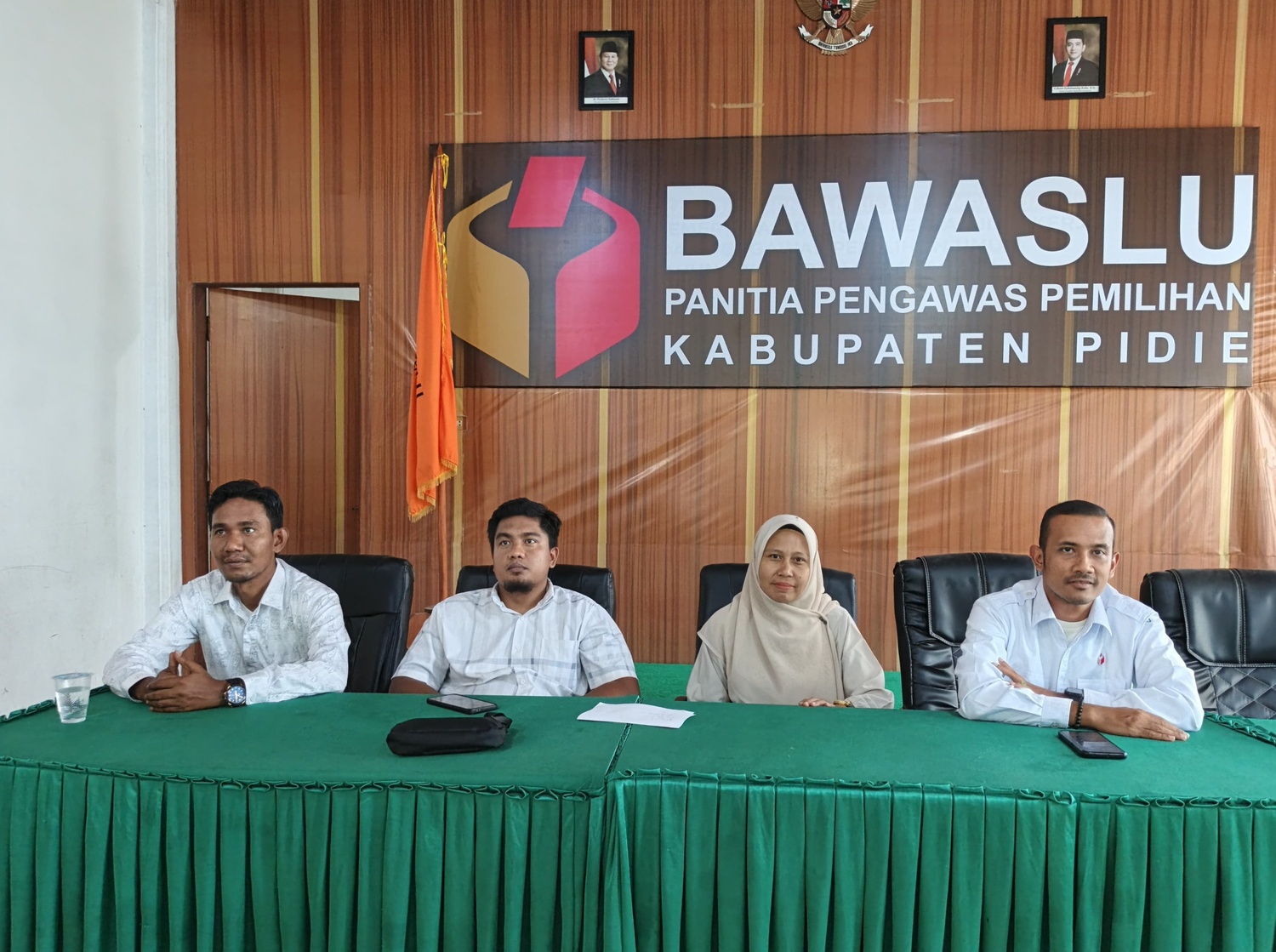 Bawaslu Kabupaten Pidie mengikuti kegiatan Halal Bihalal Bawaslu RI secara daring