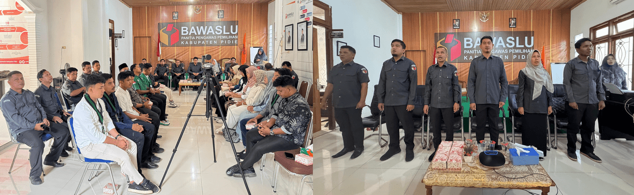 dokumentasi kegiatan P2P Bawaslu Kabupaten Pidie. Senin (22/06/2026)