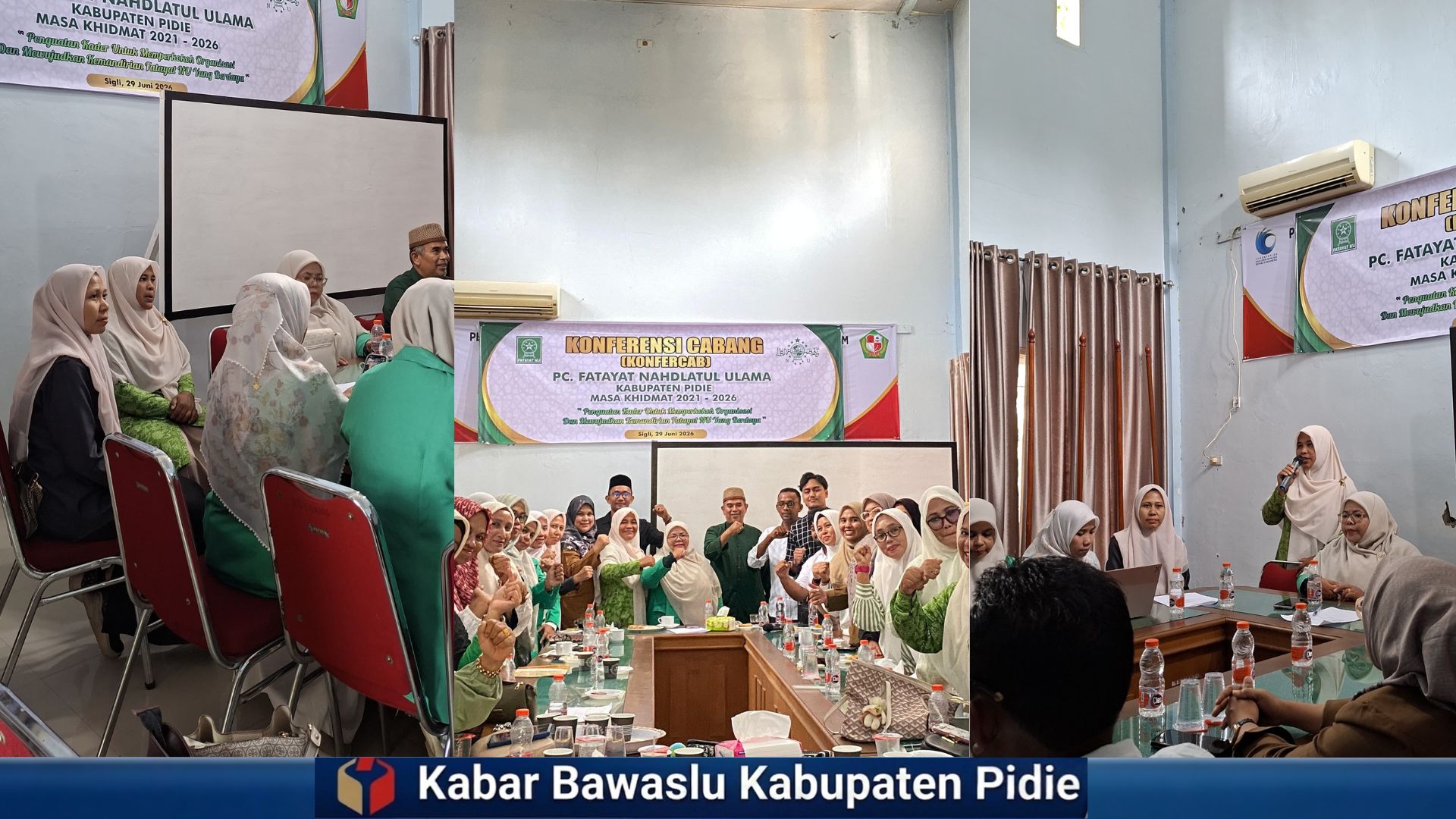 Nelliyana menghadiri Rapat Pembukaan Konferensi Cabang (Konfercab) Fatayat Nahdlatul Ulama (NU) Kabupaten Pidie