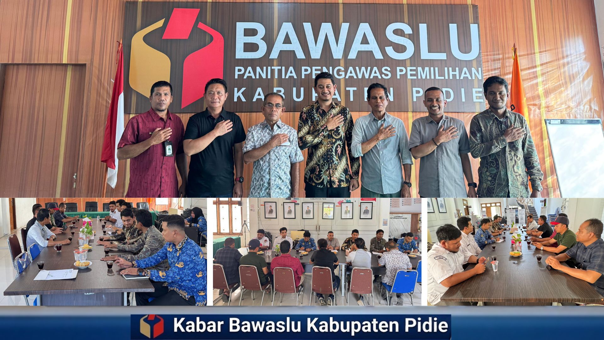 rapat koordinasi Bawaslu bersama KIP terkait PDPB Tw II tahun 2026