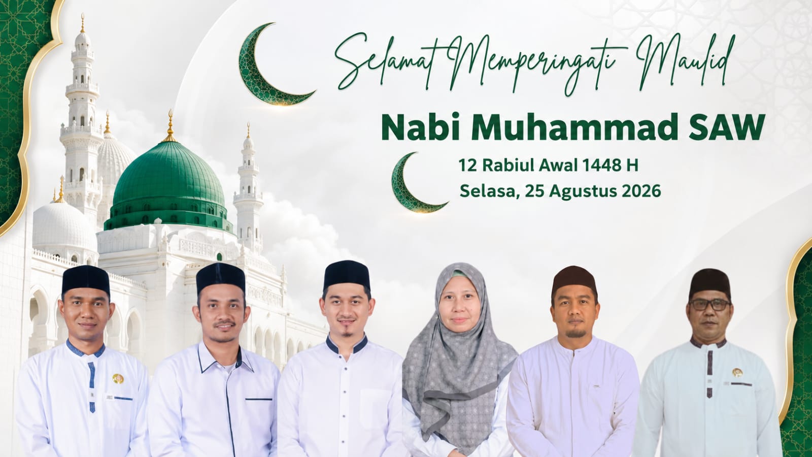 Ucapan perayaan maulid Nabi Muhammad Bawaslu Kabupaten Pidie