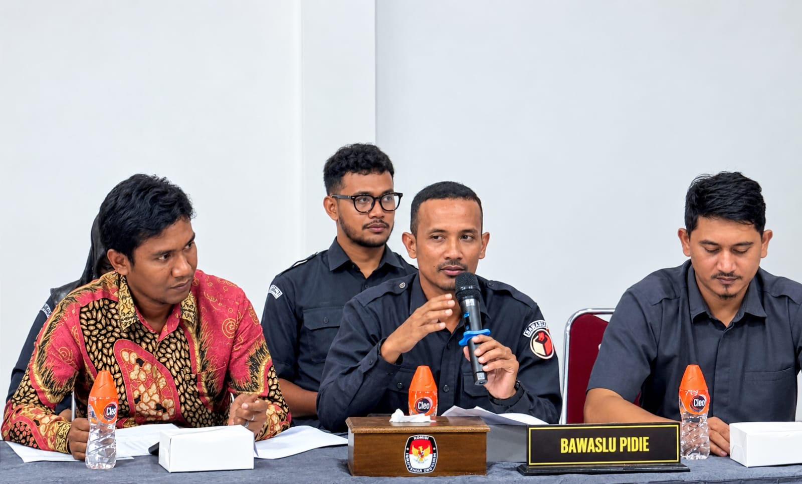 Pimpinan Bawaslu Kabupaten Pidie Hadir Awasi Rapat Pleno PDPB Triwulan II