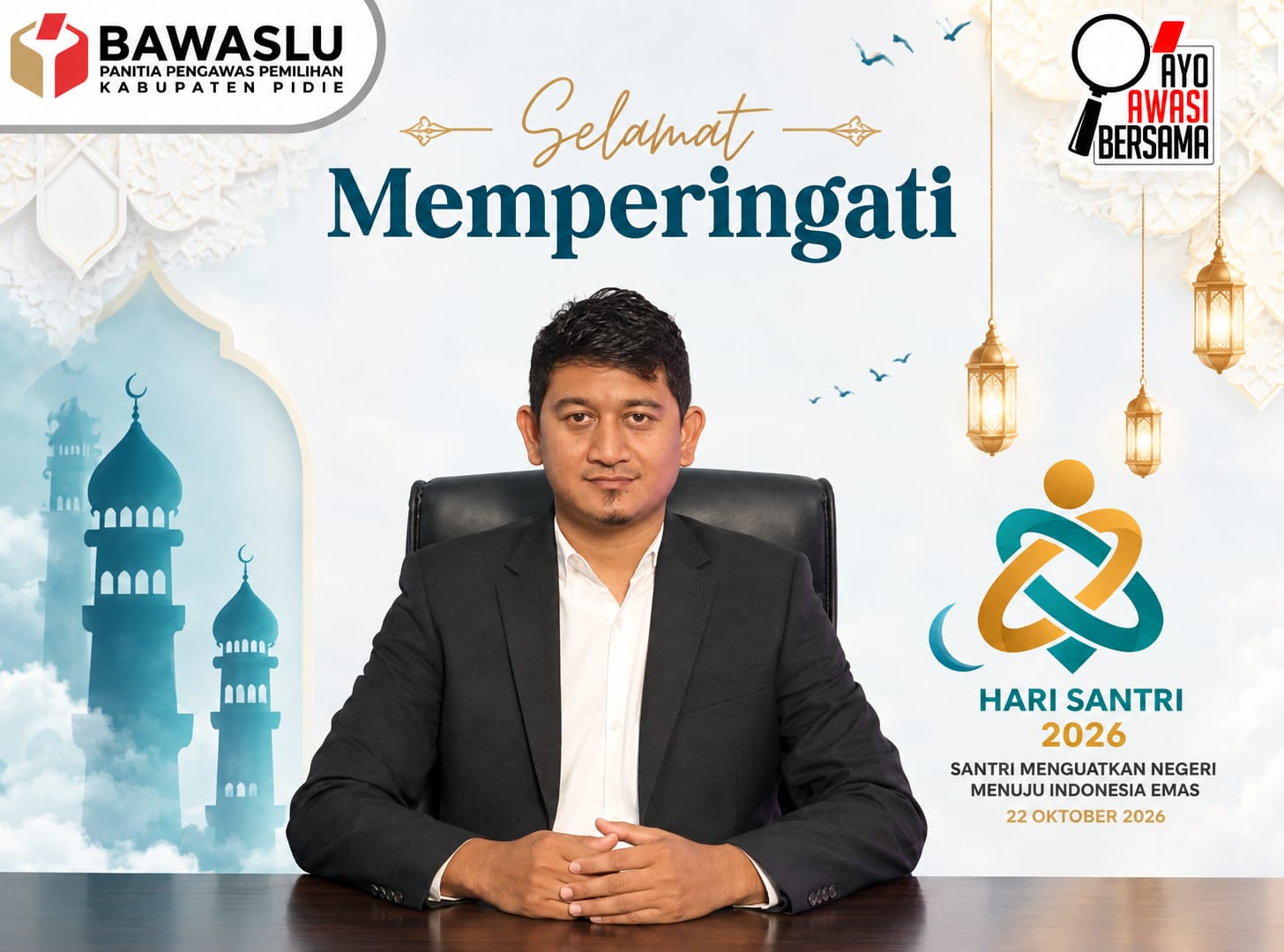 Ketua Bawaslu Kabupaten Pidie Berharap Santri Menjadi Garda Pengawasan Partisipatif