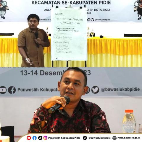 Narasumber Kegiatan penanganan pelanggaran dan Penyelesaian Sengketa