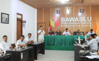 Demi Meningkatkan Kapasitas kehumasan Panwaslih Pidie adakan kegiatan Pengelolaan Kehumasan
