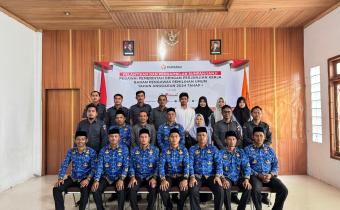 Staf Panwaslih Kabupaten Pidie mengikuti pelantikan PPPK [1/7/2025]