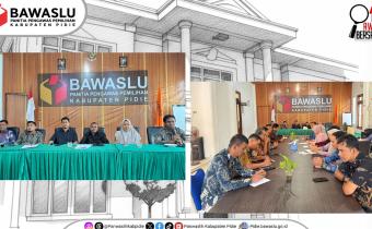 Dokumentasi pelaksanaan rapat Bawaslu Kabupaten Pidie. Kamis, (21 Mei 2026)