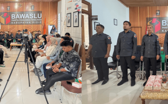dokumentasi kegiatan P2P Bawaslu Kabupaten Pidie. Senin (22/06/2026)