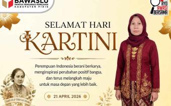 Bawaslu Kabupaten Pidie mengucapkan selamat merayakan Hari Kartini