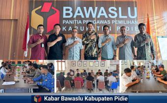 rapat koordinasi Bawaslu bersama KIP terkait PDPB Tw II tahun 2026