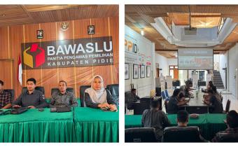 Bawaslu kabupaten pidie mengikuti sosialisasi IKU