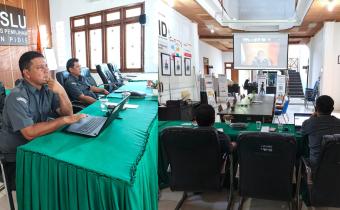 awaslu Pidie mengikuti Rapat Sosialisasi BMN Daring