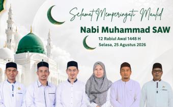 Ucapan perayaan maulid Nabi Muhammad Bawaslu Kabupaten Pidie