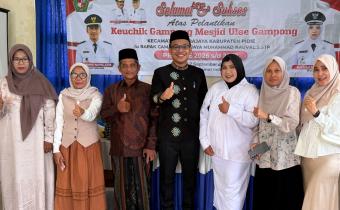 Nelliyana Menghadiri Pelantikan Keuchik Rauzatul Jannah.